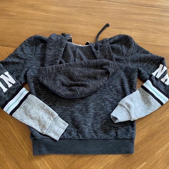 PINK VICTORIA’S SECRET MARLED GRAY HOODIE - Picture 9 of 15